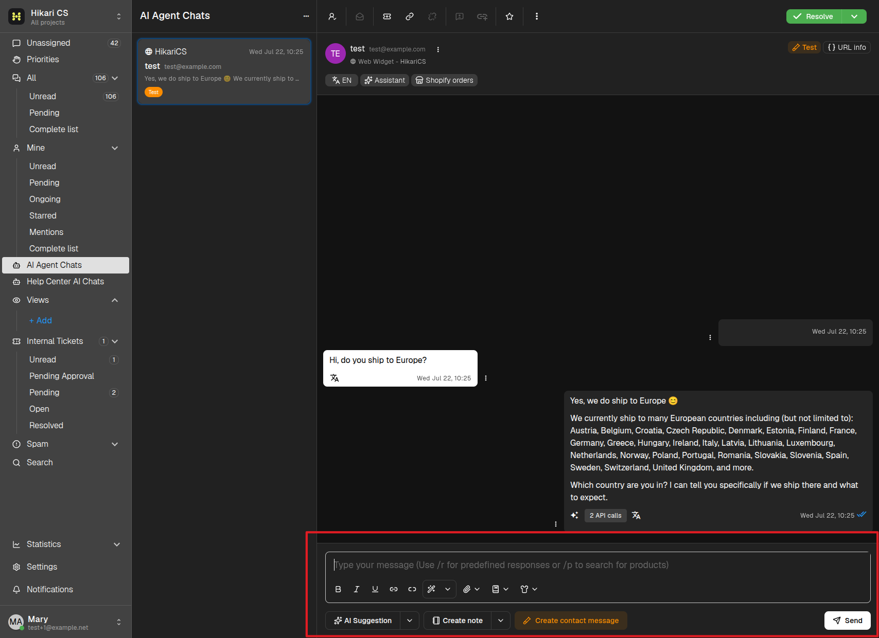 Conversation with the composer at the bottom